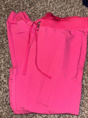 Women scrub pants-jogger -pink